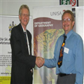 Prof Philip Crouse (UP) en Rudi Pretorius (Unisa)